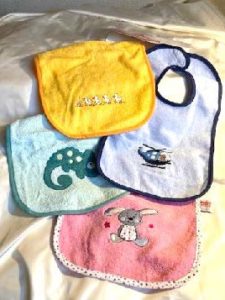 Esslätze mit Klettverschluss (EU) 6 verschiedene Motive