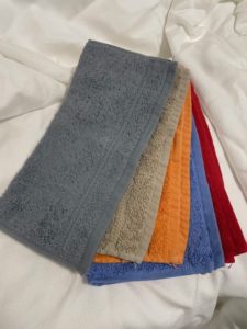 Waschtüechli, Walkfrottee unifarbig, (EU) 5 versch. Farben, je 2 Stk.